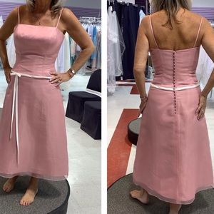 Pretty in Pink Tea Length dress